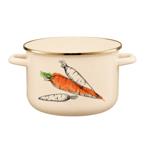 Garnek emaliowany BASSO 16cm/1,3L wzór 3